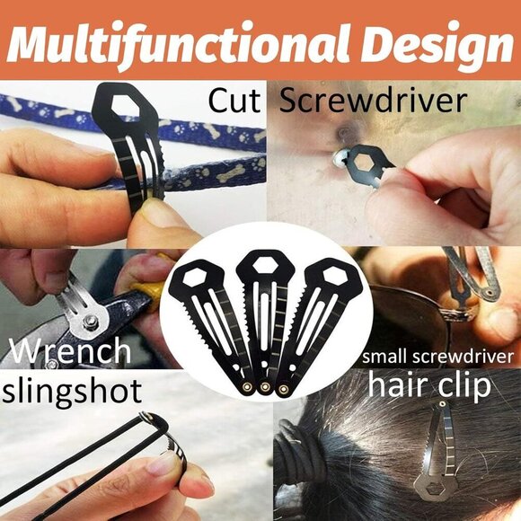 Self Defence Hair Clips Women Multi-Functional Stainless Steel 10 Pack main image 7